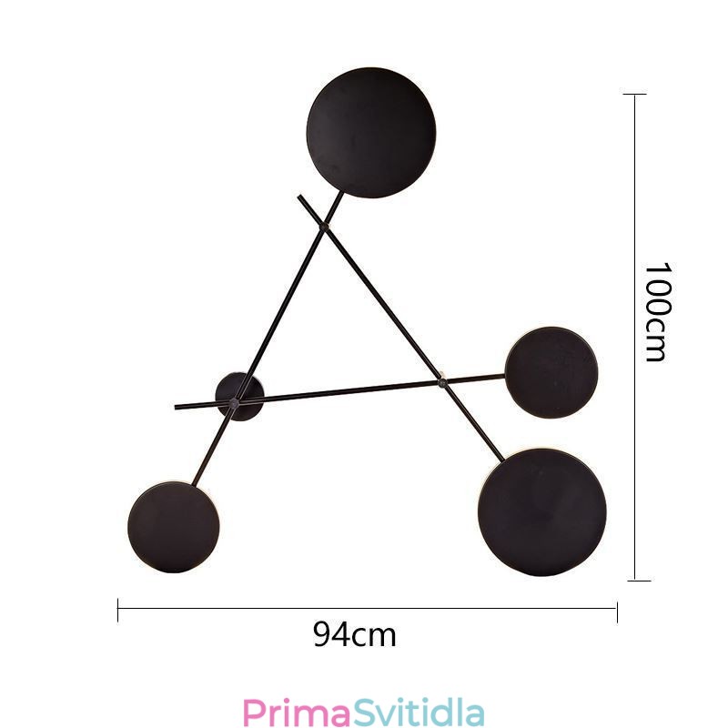 Moderní nástěnné svítidlo geometrického tvaru železné svítidlo nástěnné svítidlo