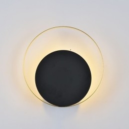 Moderní nástěnné svítidlo Černé kruhové nástěnné svítidlo Creative Lamp Noční osvětlení