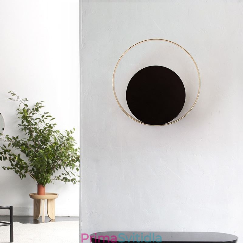 Moderní nástěnné svítidlo Černé kruhové nástěnné svítidlo Creative Lamp Noční osvětlení