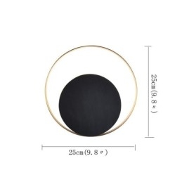 Moderní nástěnné svítidlo Černé kruhové nástěnné svítidlo Creative Lamp Noční osvětlení