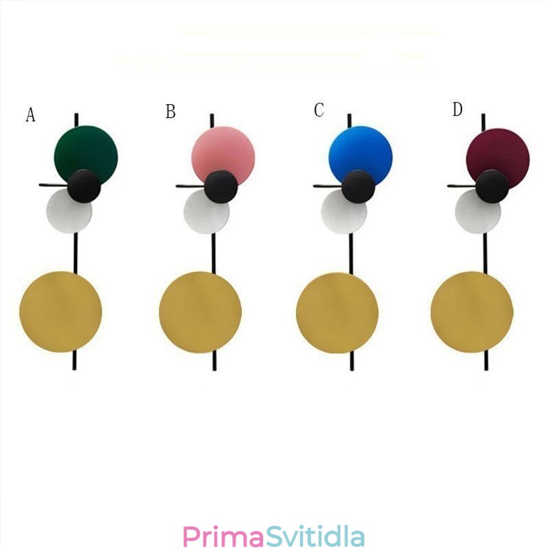 Moderní nástěnné svítidlo kruhové nástěnné svítidlo barevné domácí osvětlení noční osvětlení