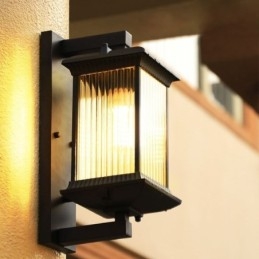 Čínské venkovní světlo voděodolné skleněné nástěnné světlo Nádvoří chodba Zahrada Balkon