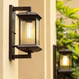 Čínské venkovní světlo voděodolné skleněné nástěnné světlo Nádvoří chodba Zahrada Balkon