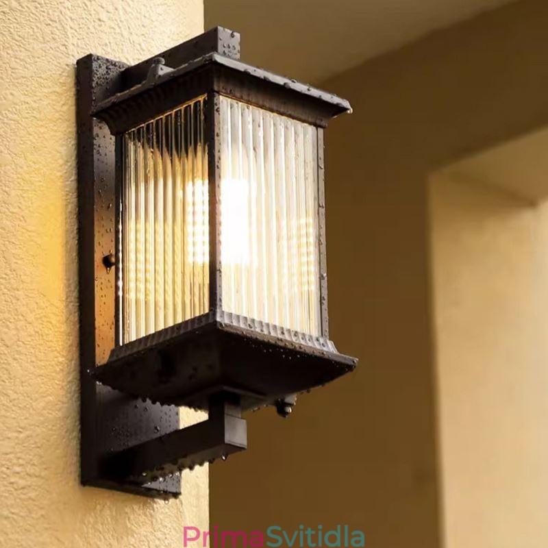 Čínské venkovní světlo voděodolné skleněné nástěnné světlo Nádvoří chodba Zahrada Balkon