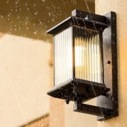 Čínské venkovní světlo voděodolné skleněné nástěnné světlo Nádvoří chodba Zahrada Balkon