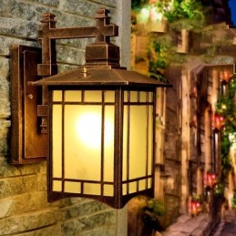 Venkovní světlo v čínském stylu Vodotěsný pavilon Tvar Stěna Světlo Zahradní Balkon
