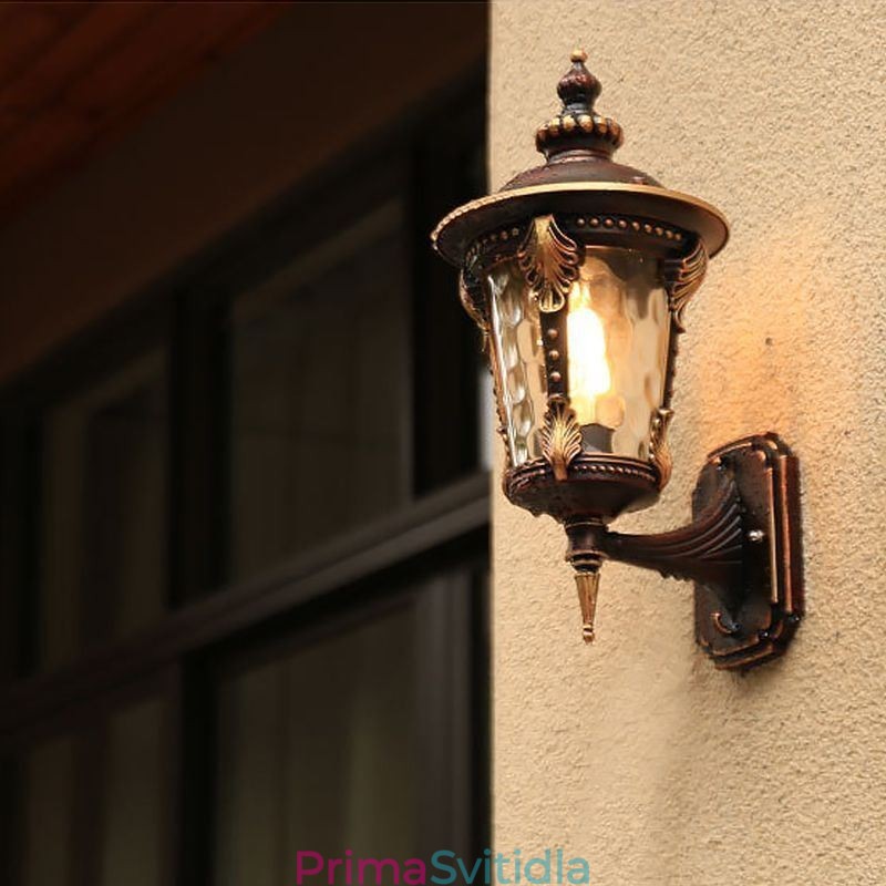 Evropské retro venkovní nástěnné nástěnné svítidlo Vodotěsné vyřezávané nástěnné osvětlení Zahrada Balkon Nádvoří