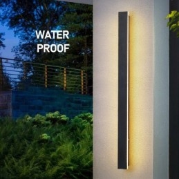Venkovní dlouhé moderní moderní nástěnné svítidlo nástěnné svítidlo IP 44 pro verandu a zahradu