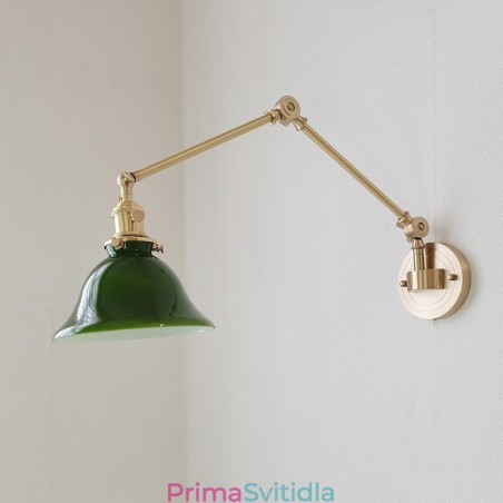 Moderní nástěnné svítidlo se skleněným stínidlem Moderní nástěnné svítidlo se skleněným stínidlem