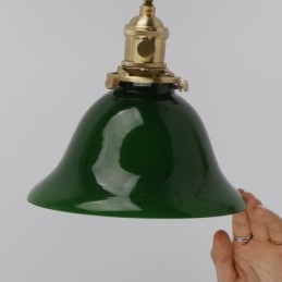 Moderní nástěnné svítidlo se skleněným stínidlem