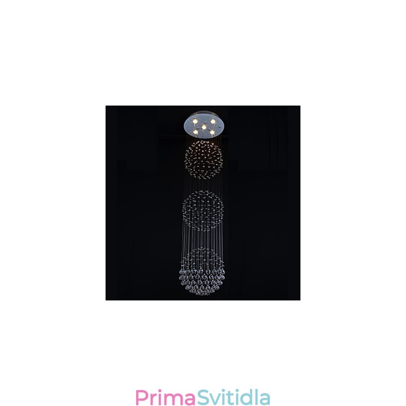 Moderní moderní křišťálový chromový kovový zapuštěný držák