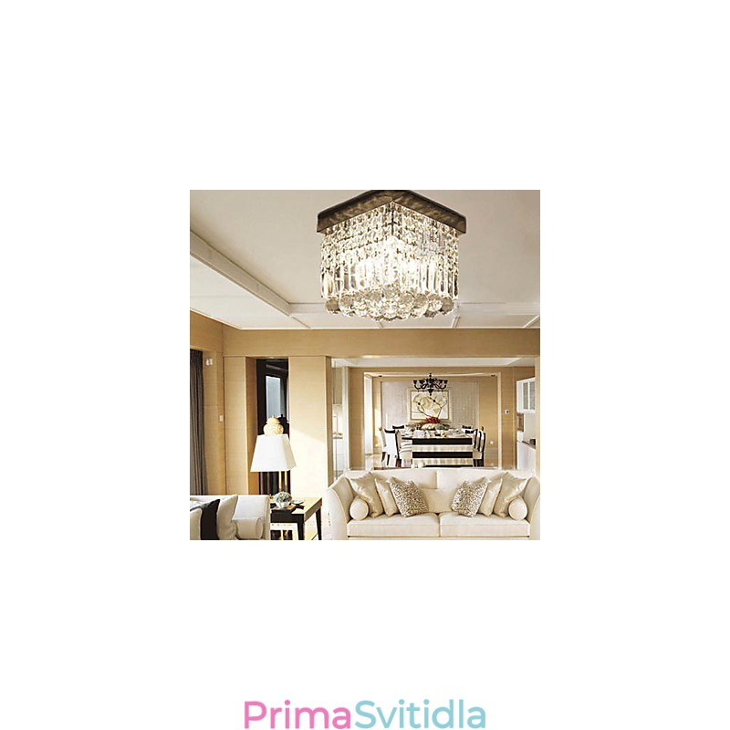 Moderní moderní křišťálový kovový zapuštěný držák