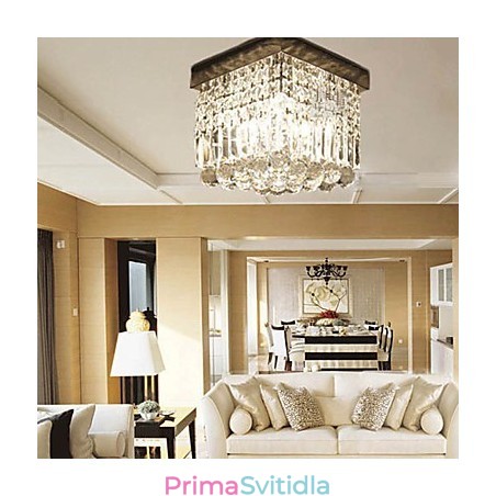 Moderní moderní křišťálový kovový zapuštěný držák