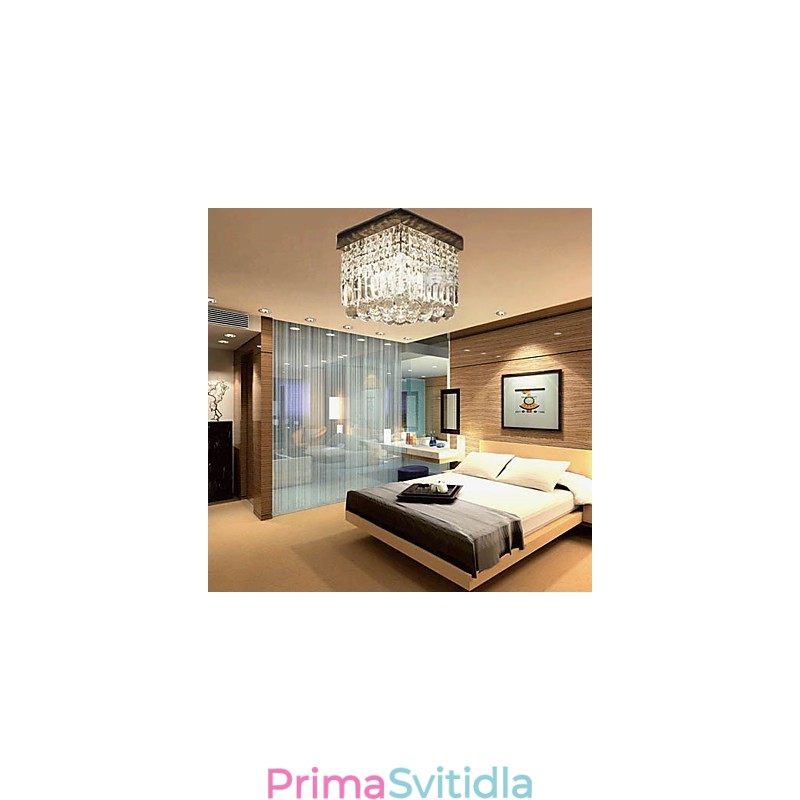 Moderní moderní křišťálový kovový zapuštěný držák