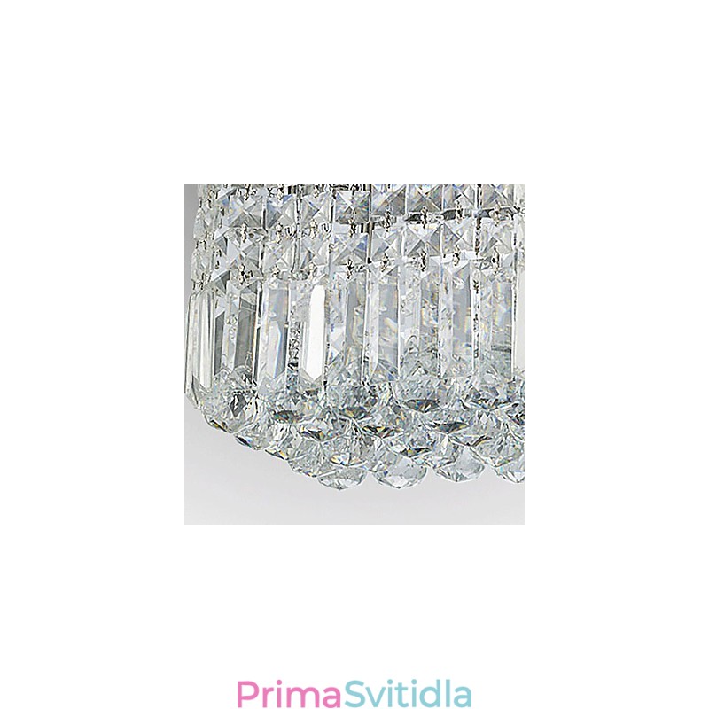 Moderní moderní křišťálový kovový zapuštěný držák