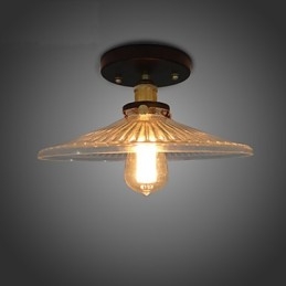 Americký venkov Průmyslová retro stolní stropní lampa 110V spirála Průhledné sklo Osvětlení domova