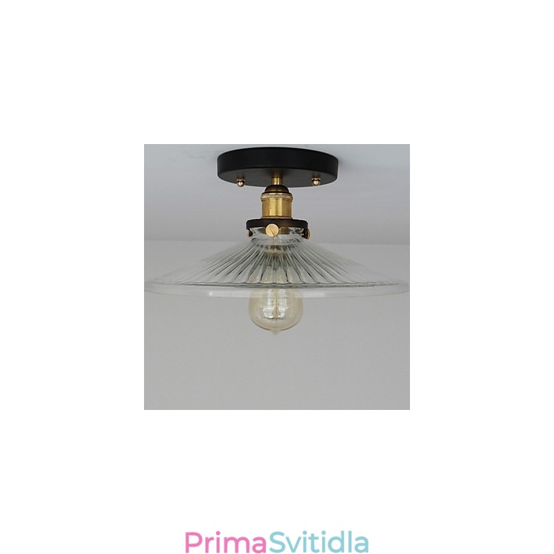 Americký venkov Průmyslová retro stolní stropní lampa 110V spirála Průhledné sklo Osvětlení domova