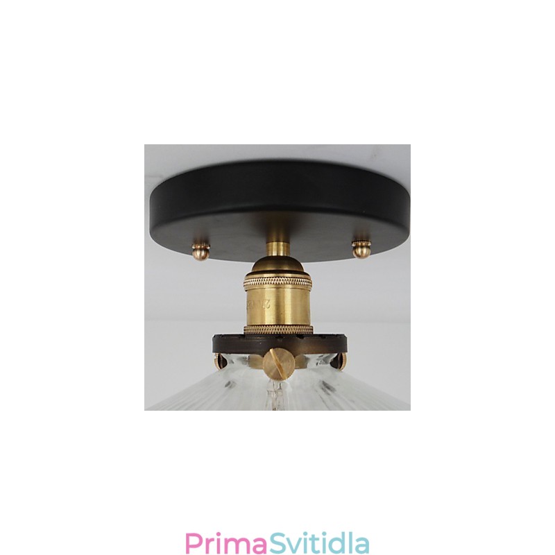 Americký venkov Průmyslová retro stolní stropní lampa 110V spirála Průhledné sklo Osvětlení domova