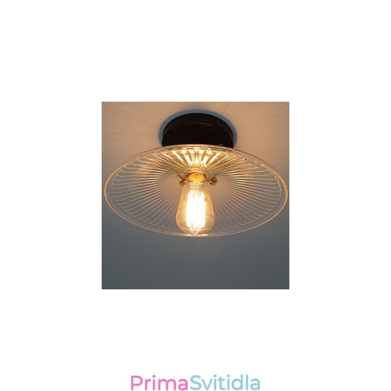 Americký venkov Průmyslová retro stolní stropní lampa 110V spirála Průhledné sklo Osvětlení domova