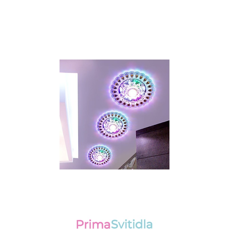 Křišťálová stropní lampa Bodové svítidlo SMD 3W kreativní lampa tubusové světlo Barevné kopulovité světlo