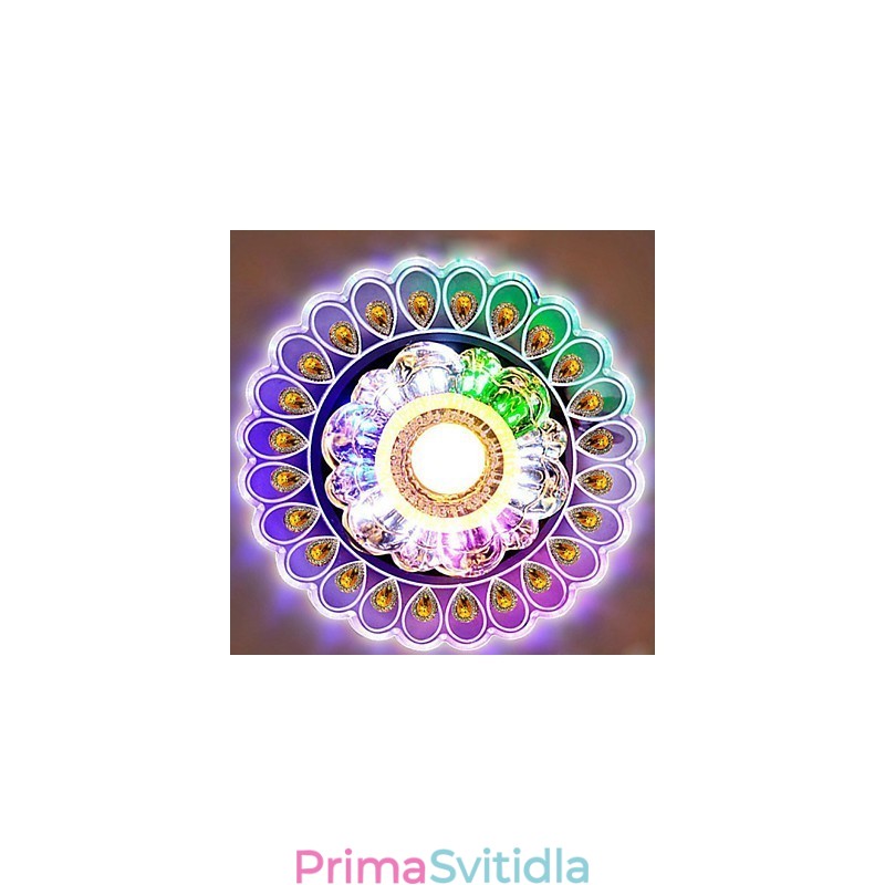 Křišťálová stropní lampa Bodové svítidlo SMD 3W kreativní lampa tubusové světlo Barevné kopulovité světlo