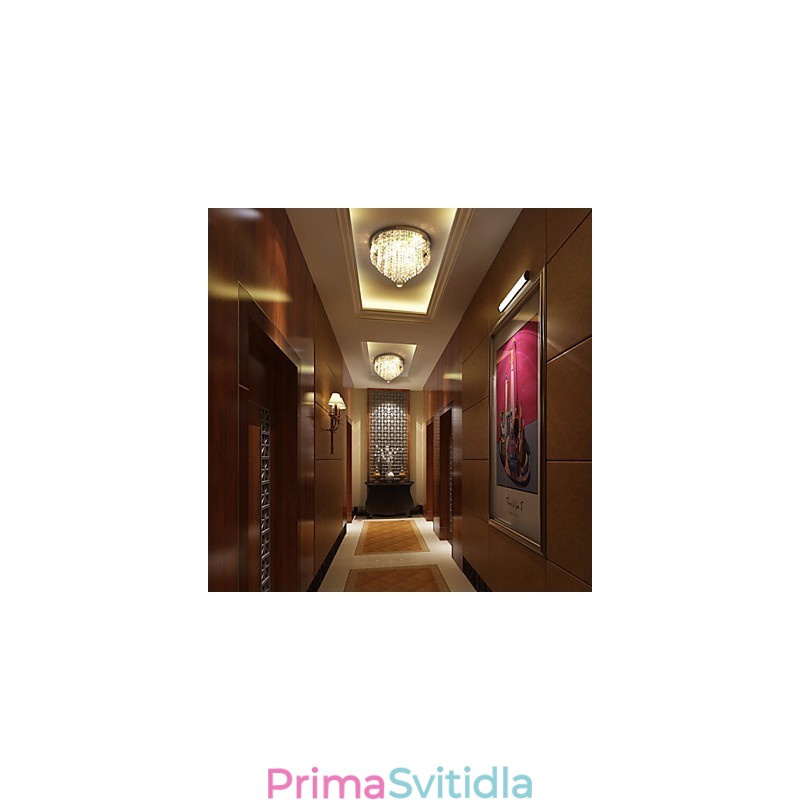Moderní moderní křišťálový kovový zapuštěný držák
