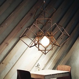 Přívěsek 1 Light Vintage Minimalist Iron Paint Luster