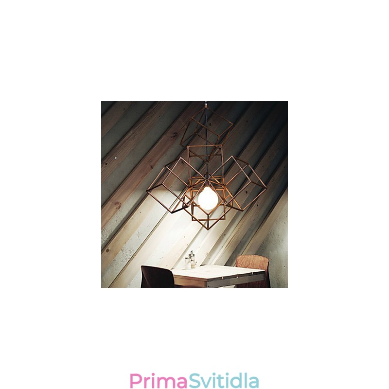 Přívěsek 1 Light Vintage Minimalist Iron Paint Luster