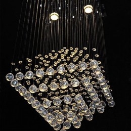 Clear Crystal 4 světla zapuštěná montáž v jednoduchém designu