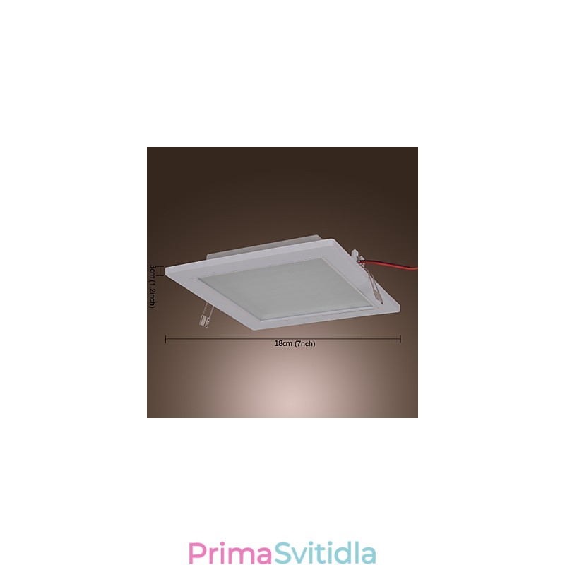Moderní zapuštěná světla čtvercového tvaru