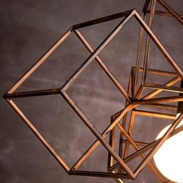 Přívěsek 1 Light Vintage Minimalist Iron Paint Luster