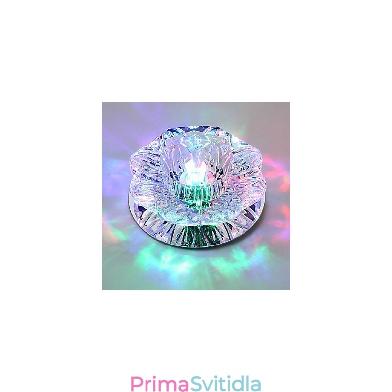 Křišťálová stropní lampa Bodové svítidlo SMD 3W kreativní lampa tubusové světlo Barevné kopulovité světlo