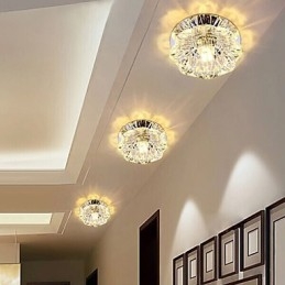 Křišťálová stropní lampa Bodové svítidlo SMD 3W kreativní lampa tubusové světlo Barevné kopulovité světlo