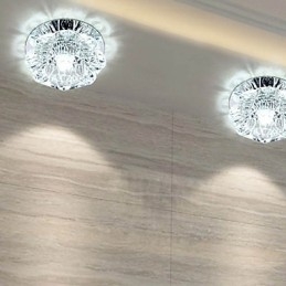 Křišťálová stropní lampa Bodové svítidlo SMD 3W kreativní lampa tubusové světlo Barevné kopulovité světlo