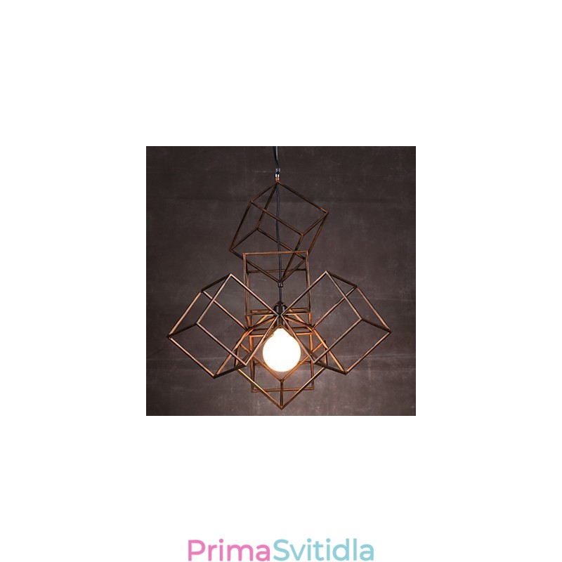 Přívěsek 1 Light Vintage Minimalist Iron Paint Luster