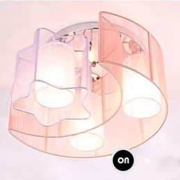 Kreslení Linka Romantické Hvězdy Měsíc Absorbuje Dome Light Lamp