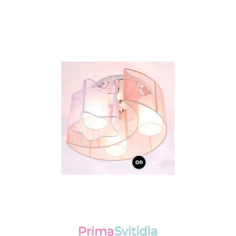 Kreslení Linka Romantické Hvězdy Měsíc Absorbuje Dome Light Lamp