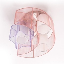 Kreslení Linka Romantické Hvězdy Měsíc Absorbuje Dome Light Lamp