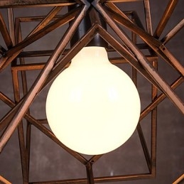 Přívěsek 1 Light Vintage Minimalist Iron Paint Luster