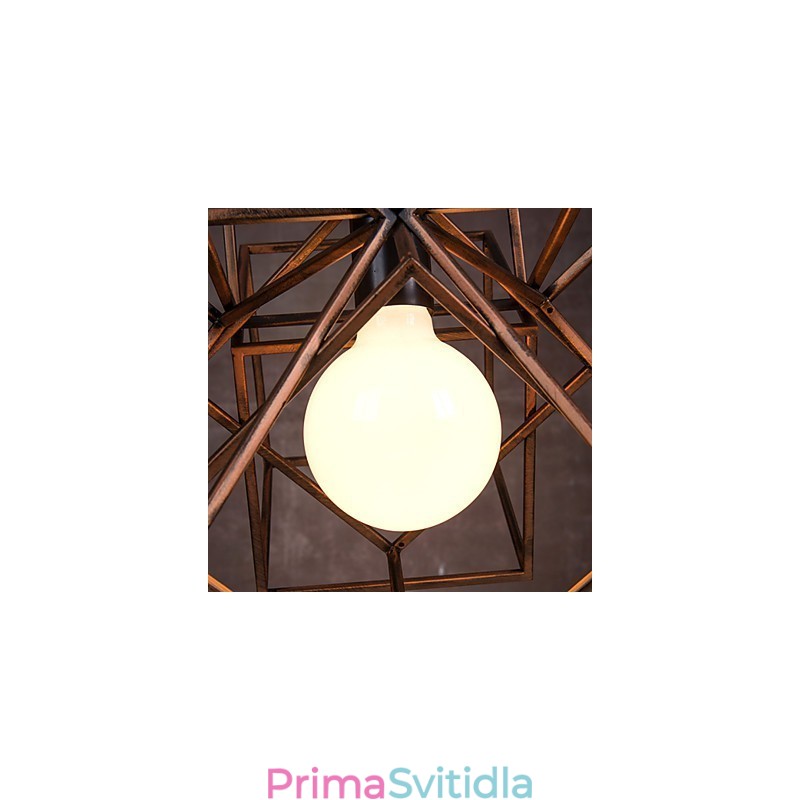 Přívěsek 1 Light Vintage Minimalist Iron Paint Luster