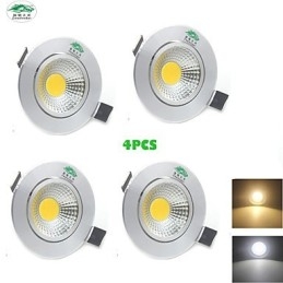 4ks Zweihnder 3W 300Lm COB stropní svítidlo Downlight teplé bílé světlo