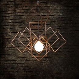 Přívěsek 1 Light Vintage Minimalist Iron Paint Luster