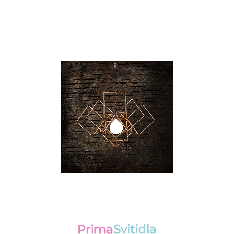Přívěsek 1 Light Vintage Minimalist Iron Paint Luster