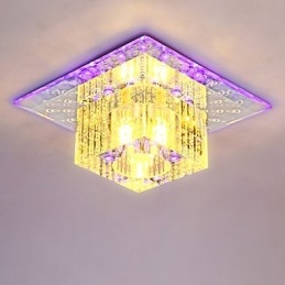 Mini křišťálové stropní svítidlo Bodové světlo SMD 3W kreativní lampa tubusové světlo Barevné čtvercové kopulovité světlo