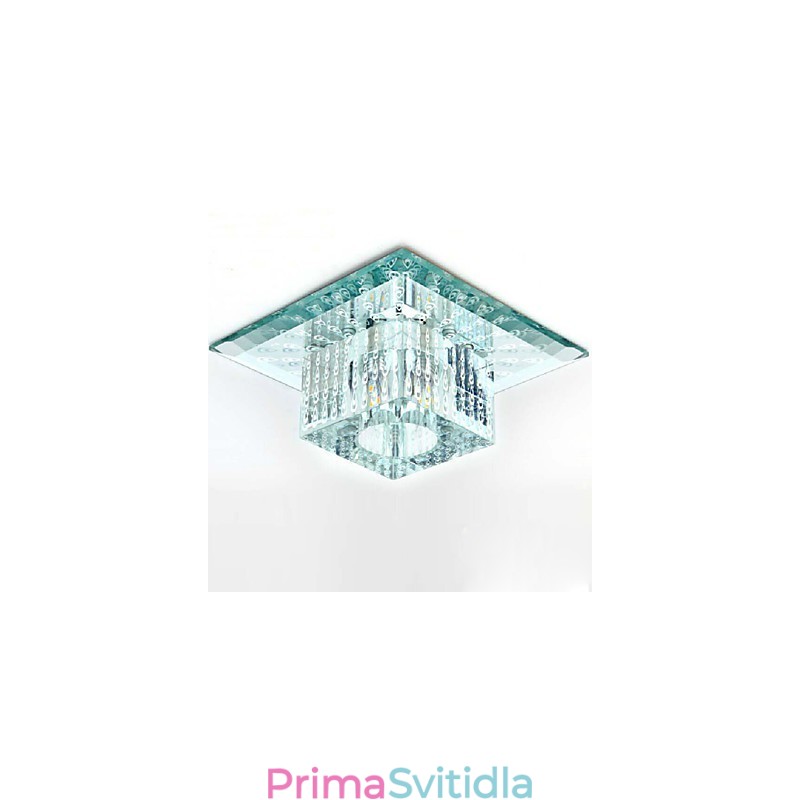 Mini křišťálové stropní svítidlo Bodové světlo SMD 3W kreativní lampa tubusové světlo Barevné čtvercové kopulovité světlo