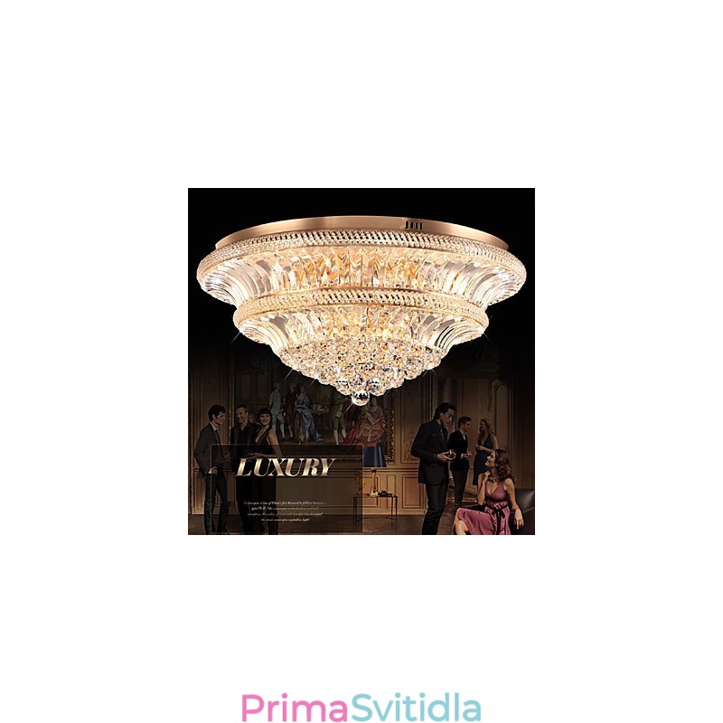 Moderní luxusní 9Moderní křišťálové stropní svítidlo Absorb Dome Light Průměr 80CM