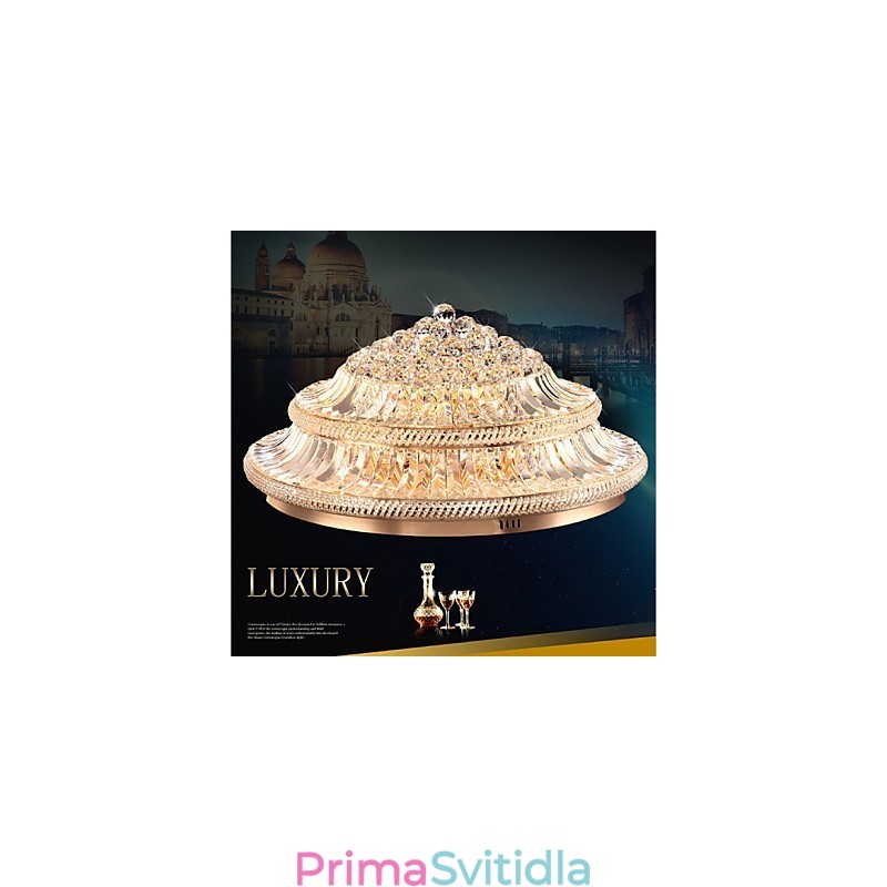 Moderní luxusní 9Moderní křišťálové stropní svítidlo Absorb Dome Light Průměr 80CM