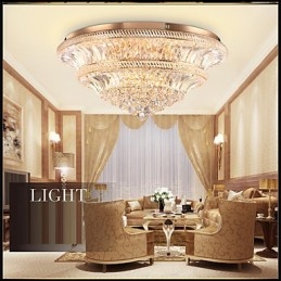 Moderní luxusní 9Moderní křišťálové stropní svítidlo Absorb Dome Light Průměr 80CM