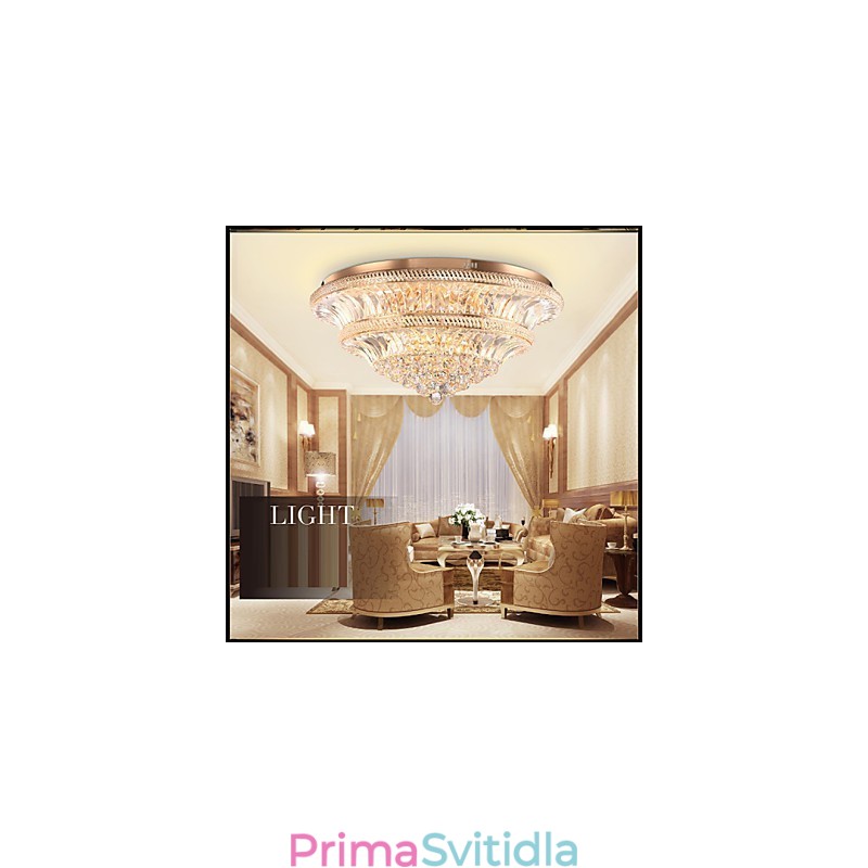 Moderní luxusní 9Moderní křišťálové stropní svítidlo Absorb Dome Light Průměr 80CM