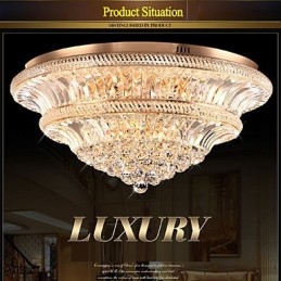 Moderní luxusní 9Moderní křišťálové stropní svítidlo Absorb Dome Light Průměr 80CM